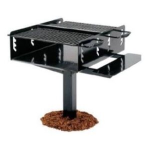 Bi-Level Outdoor Barbecue Grill – 1008 SQ Inches – In Ground or Surface Mount