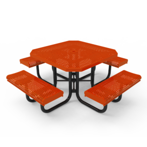 Childrens Octagonal Portable Table with Rolled Seats