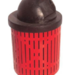 32 Gallon Slat Pattern Trash Receptacle