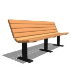 Contour Recycled Plastic Bench
