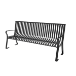 Downtown Strap Metal Bench