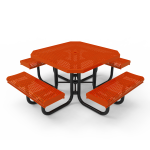 Childrens Octagonal Portable Table with Rolled Seats