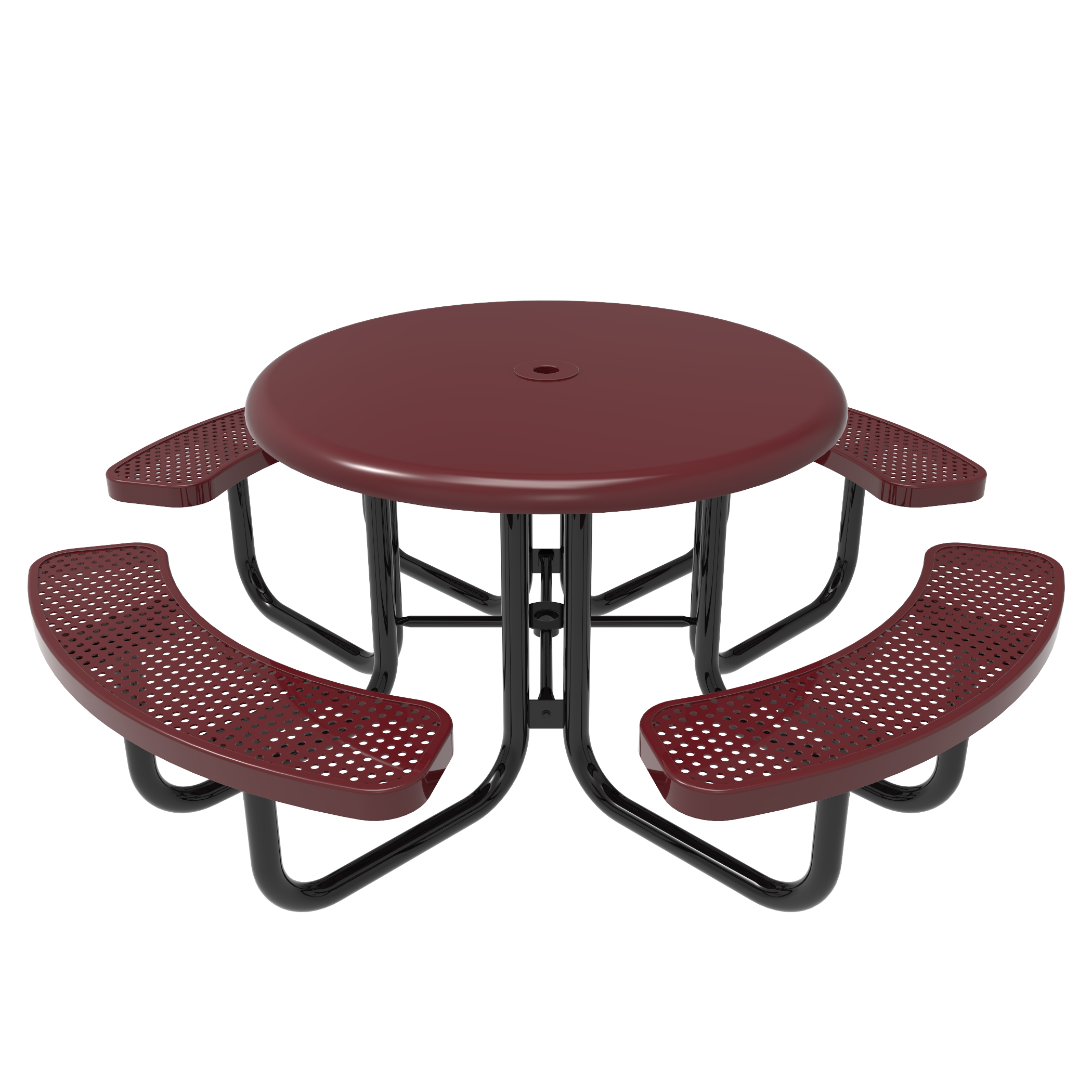 Childrens-Round-Solid-Top-Portable-Picnic-Table Children's Round Solid Top Portable Picnic Table - Image 1