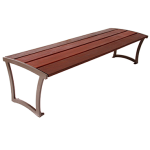 Madison Bench Without Back - Ipe Wood