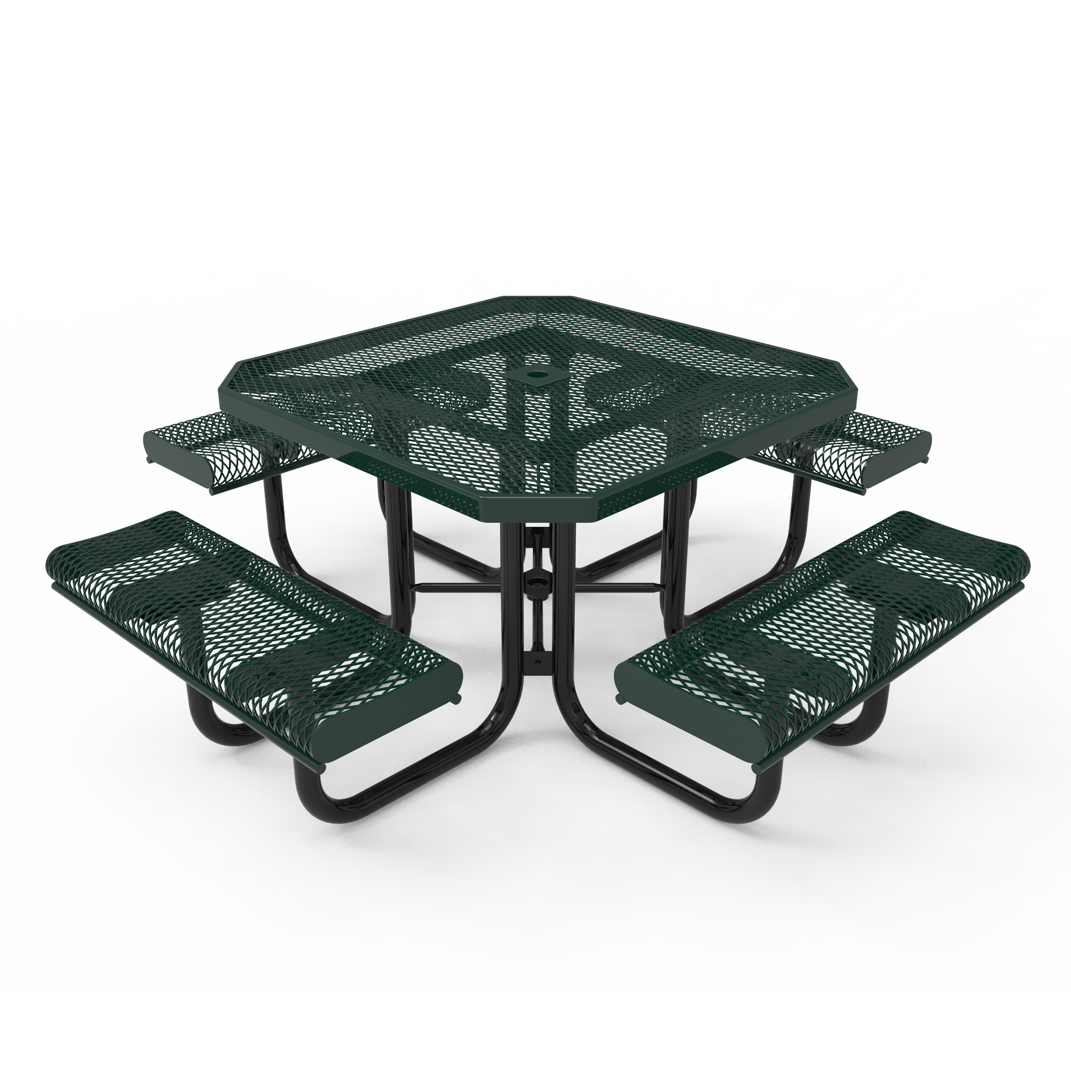 Octagonal-Portable-Table-with-Rolled-Seats Octagonal Portable Table with Rolled Seats - Image 1