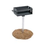 Rotating Pedestal Outdoor Barbecue Grill - 280 Square Inch