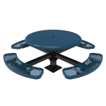 Round Solid Top Pedestal Picnic Table