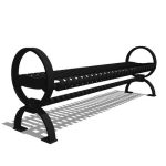 Roundcast - R3 -  6' Backless Strap Metal Bench