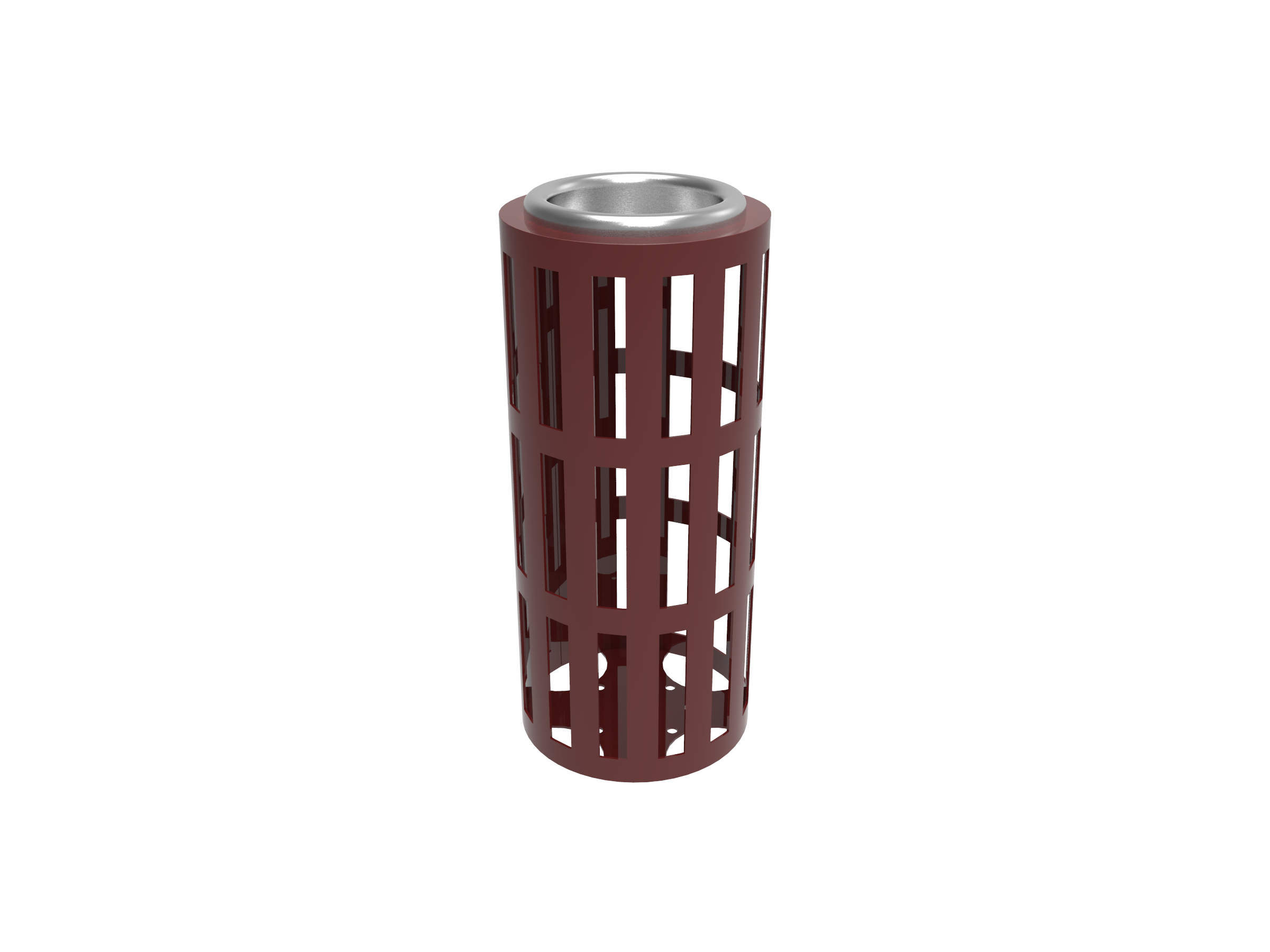 Slatted-Steel-Ash-Urn Slatted Steel Ash Urn - Image 1