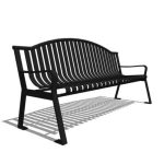 Capital Series - CS1 - 6' Strap Metal Arch Bench